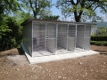 chenil Sans Couloir isolé 3 box en batterie